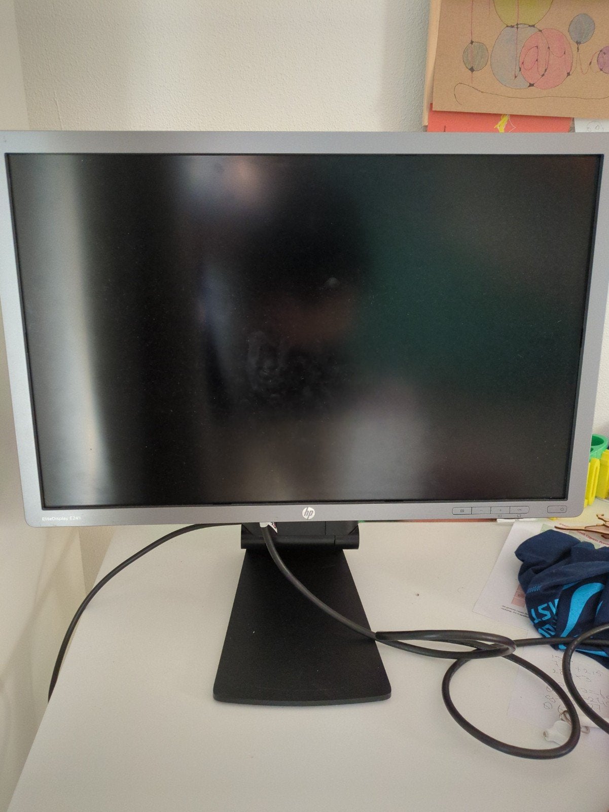 Beeldscherm HP E241i Monitor 24 inch Full HD computerscherm, Ophalen, IPS, Full HD, HP
