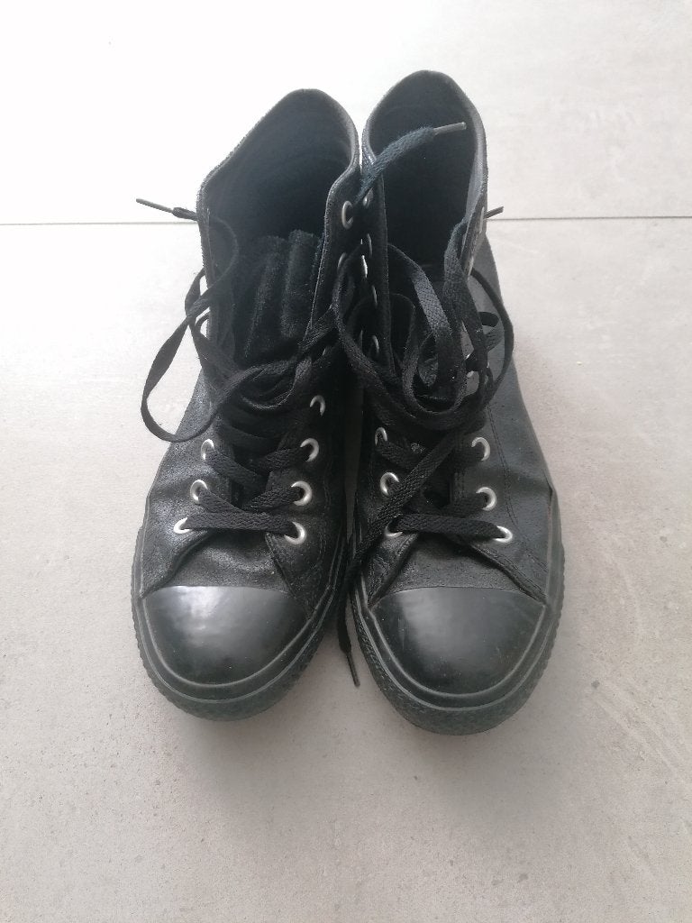 Zwarte Converse All Star - Maat 42 - Weinig gedragen, Zwart, Ophalen of Verzenden, Sneakers of Gympen, Zo goed als nieuw