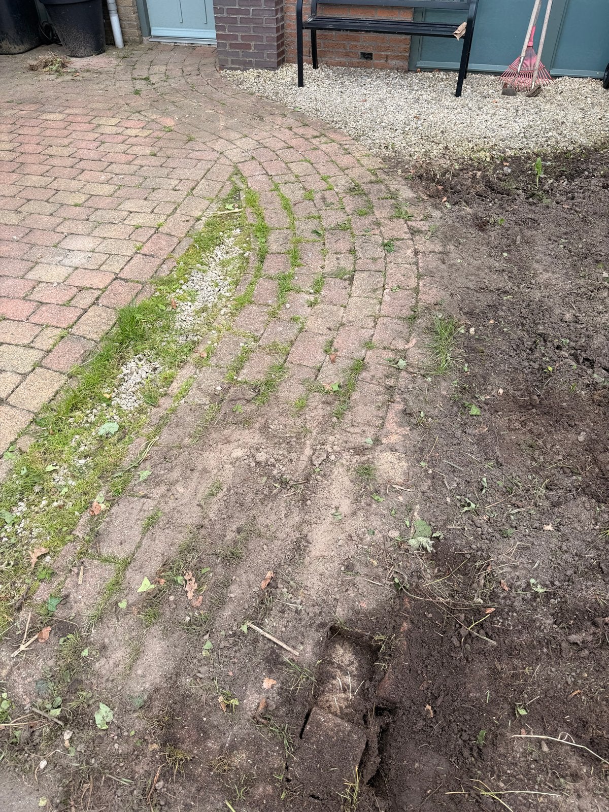 Gratis stenen voor tuin of oprit, Ophalen, Overige materialen, Gebruikt, Klinkers