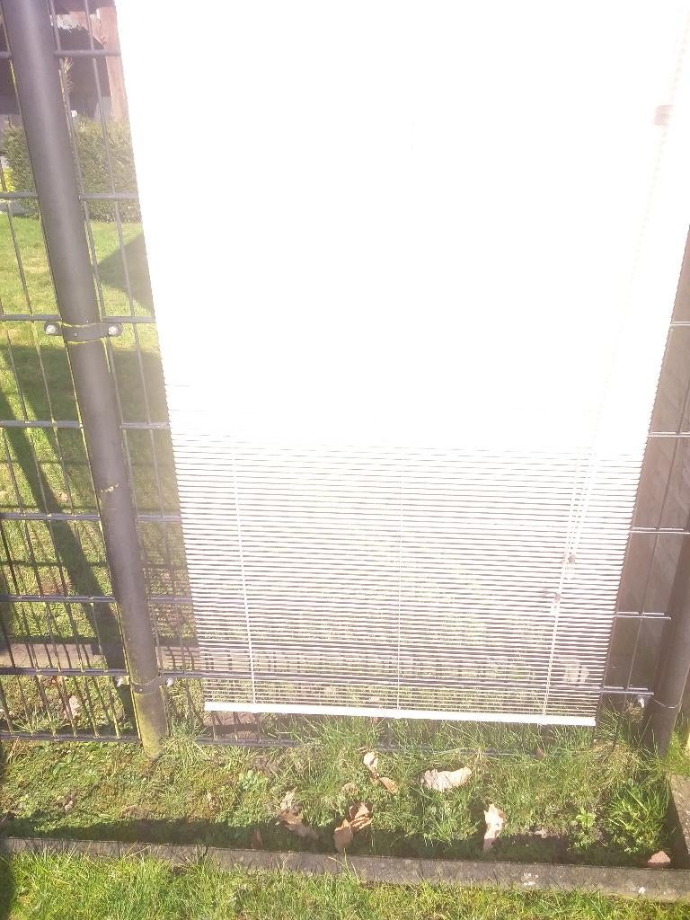 Luxaflex raffinettes 16mm lamellen licht ecru, Ophalen, Gebruikt, Modern raffinettes, 100 tot 150 cm