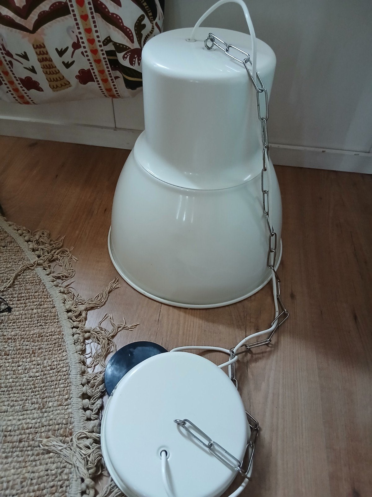 hektar ikea wit witte grote hanglamp industrieel, Ophalen, Metaal, Wit