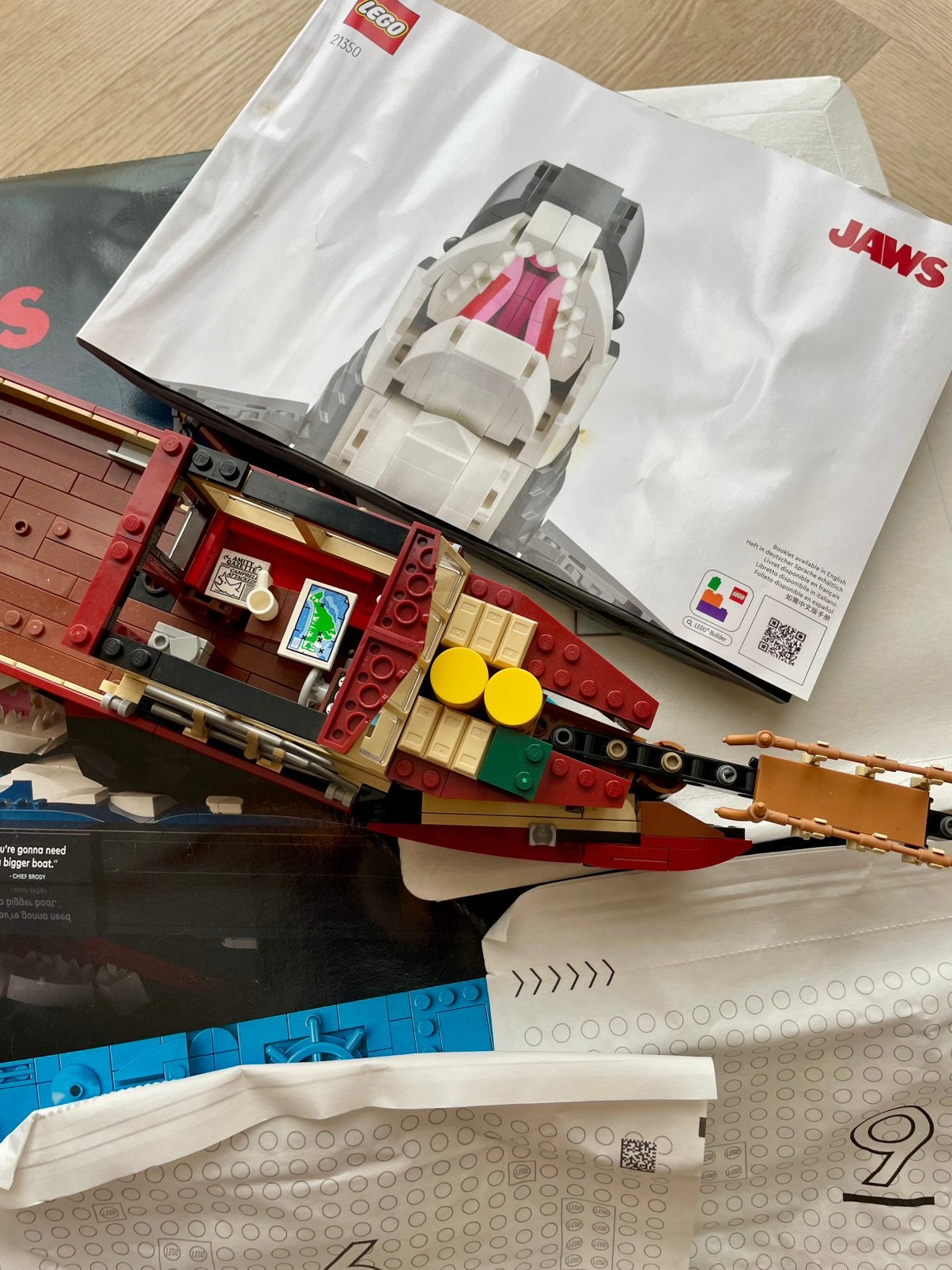 LEGO Ideas 21350 Jaws | Compleet | Orca, haai & minifiguren, Lego, Ophalen of Verzenden, Compleet, Complete set