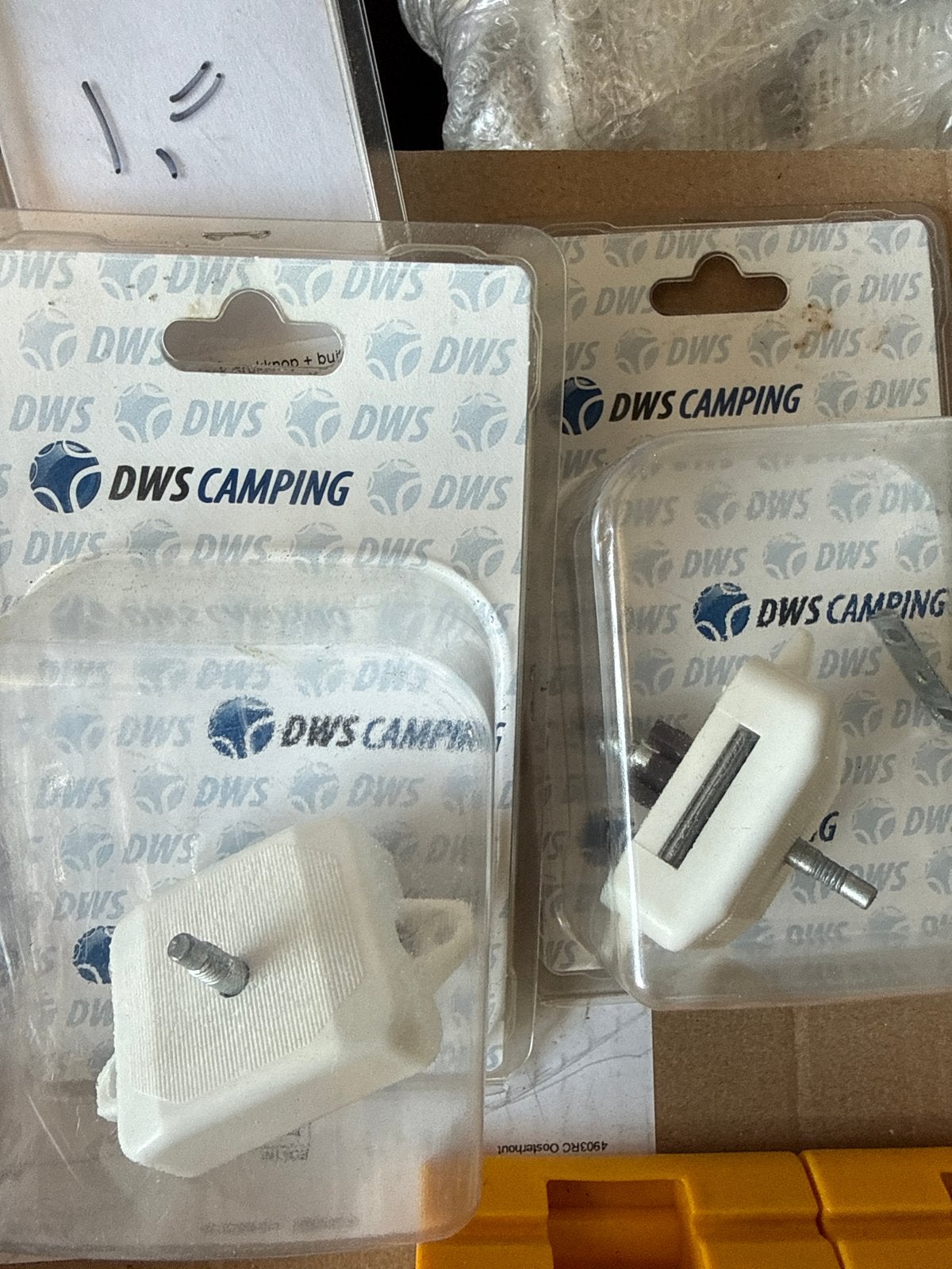 2 stuks DWS Camping Pushlock Binnenslot Toilet Wit, Ophalen of Verzenden, Nieuw