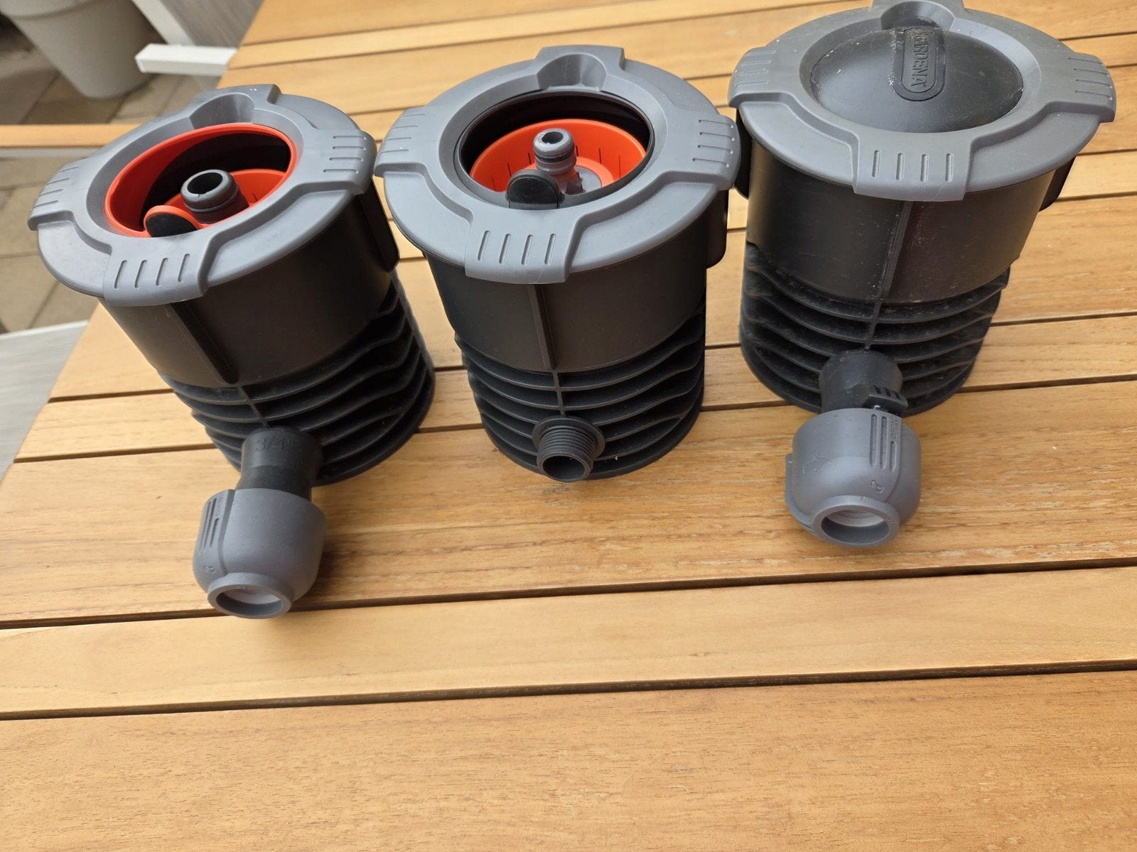 Gardena Waterstopcontact / Water Connector (3 stuks), Ophalen of Verzenden, Gebruikt, Turbinesproeier