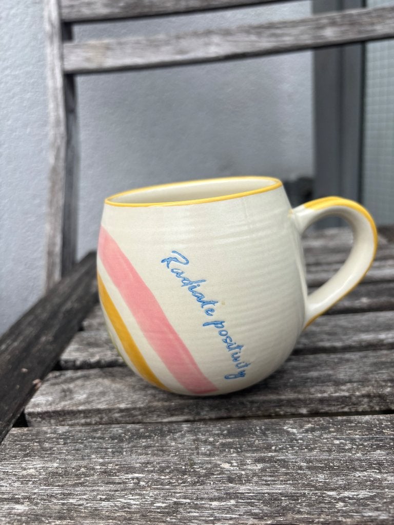 Grote mok met regenboog, Ophalen, Zo goed als nieuw, Overige stijlen, Kop(pen) en/of Schotel(s)