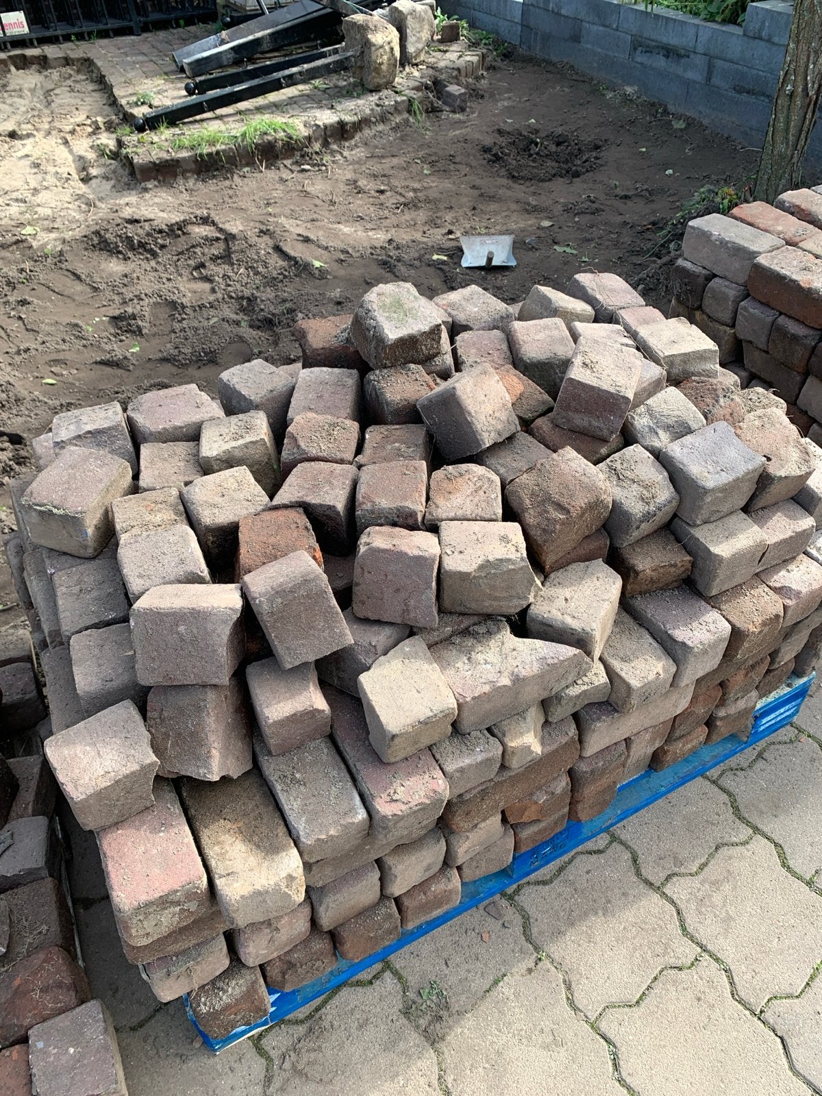 Oude klasieke waaltjes 10 duimers, Tuin en Terras, Ophalen, Gebruikt, Klinkers, 10 m² of meer