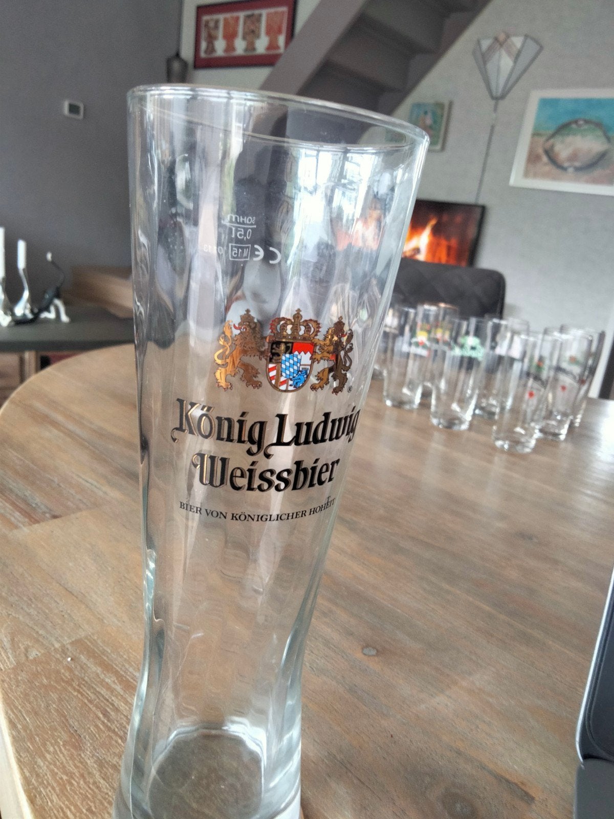 König Ludwig Weissbier glas - Bierglas, Ophalen of Verzenden, Zo goed als nieuw, Overige merken, Glas