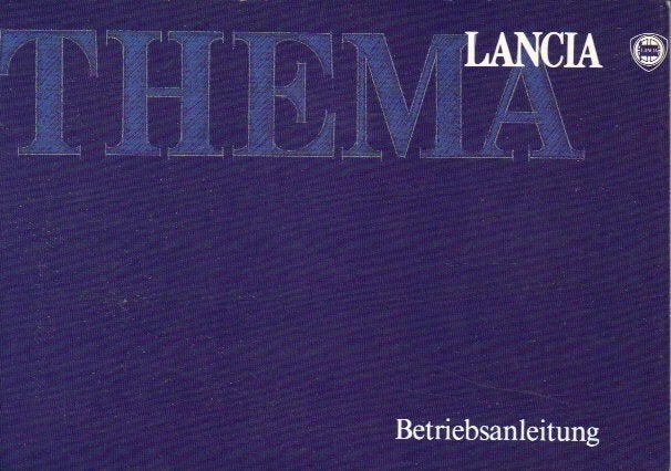 Lancia Thema handleiding okt 1988 (A1043), Verzenden