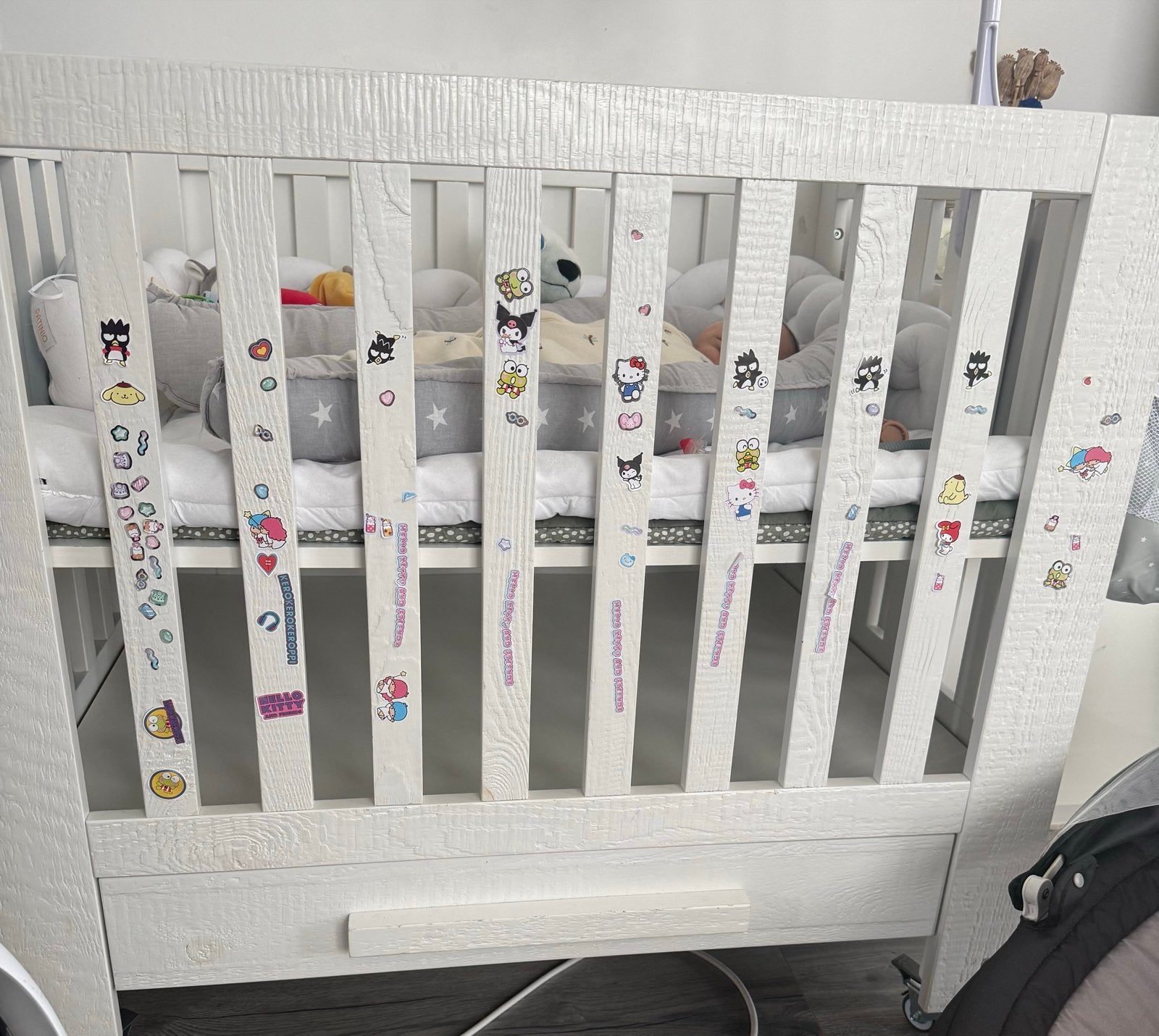 Stevig Ledikant met Wieltjes en Lade, Kinderen en Baby's, Babywiegjes en Ledikanten, Ophalen, Gebruikt, Ledikant