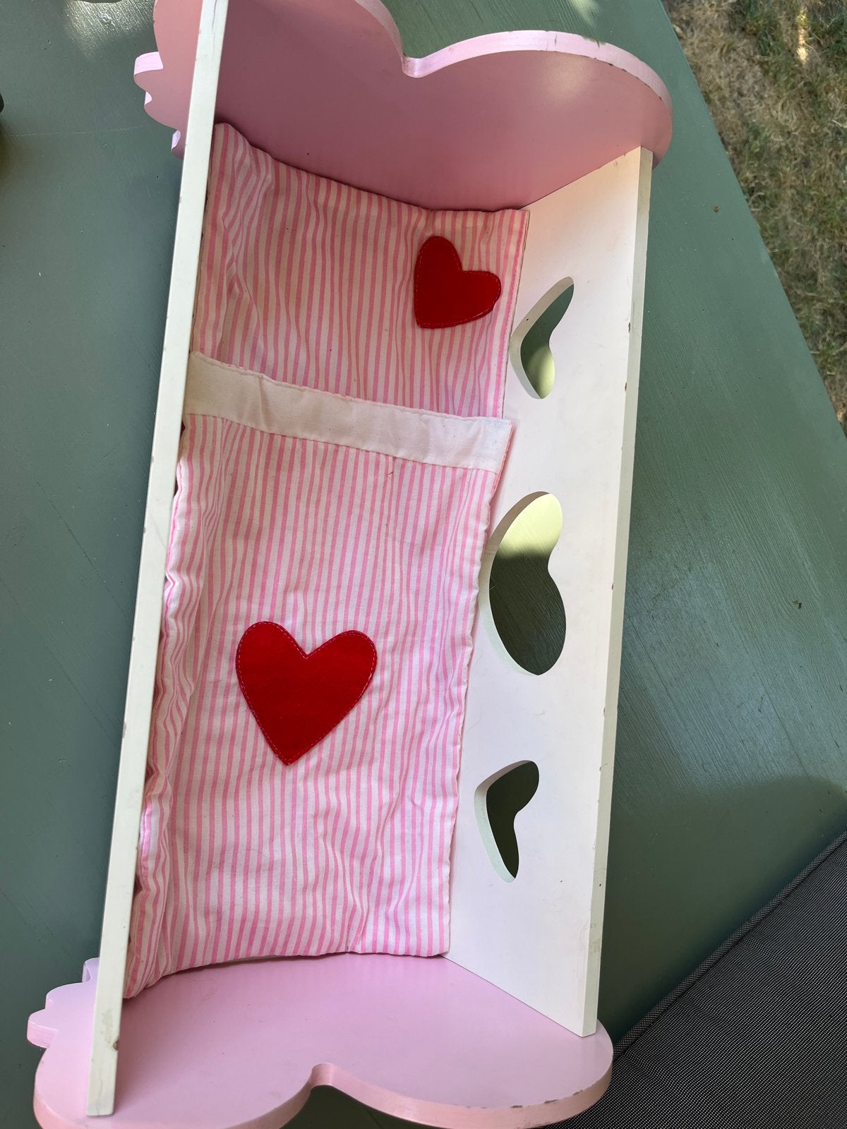 Houten poppenwagen Lelin & Poppenwiegje Vintage Classic Worl, Ophalen, Gebruikt, Babypop