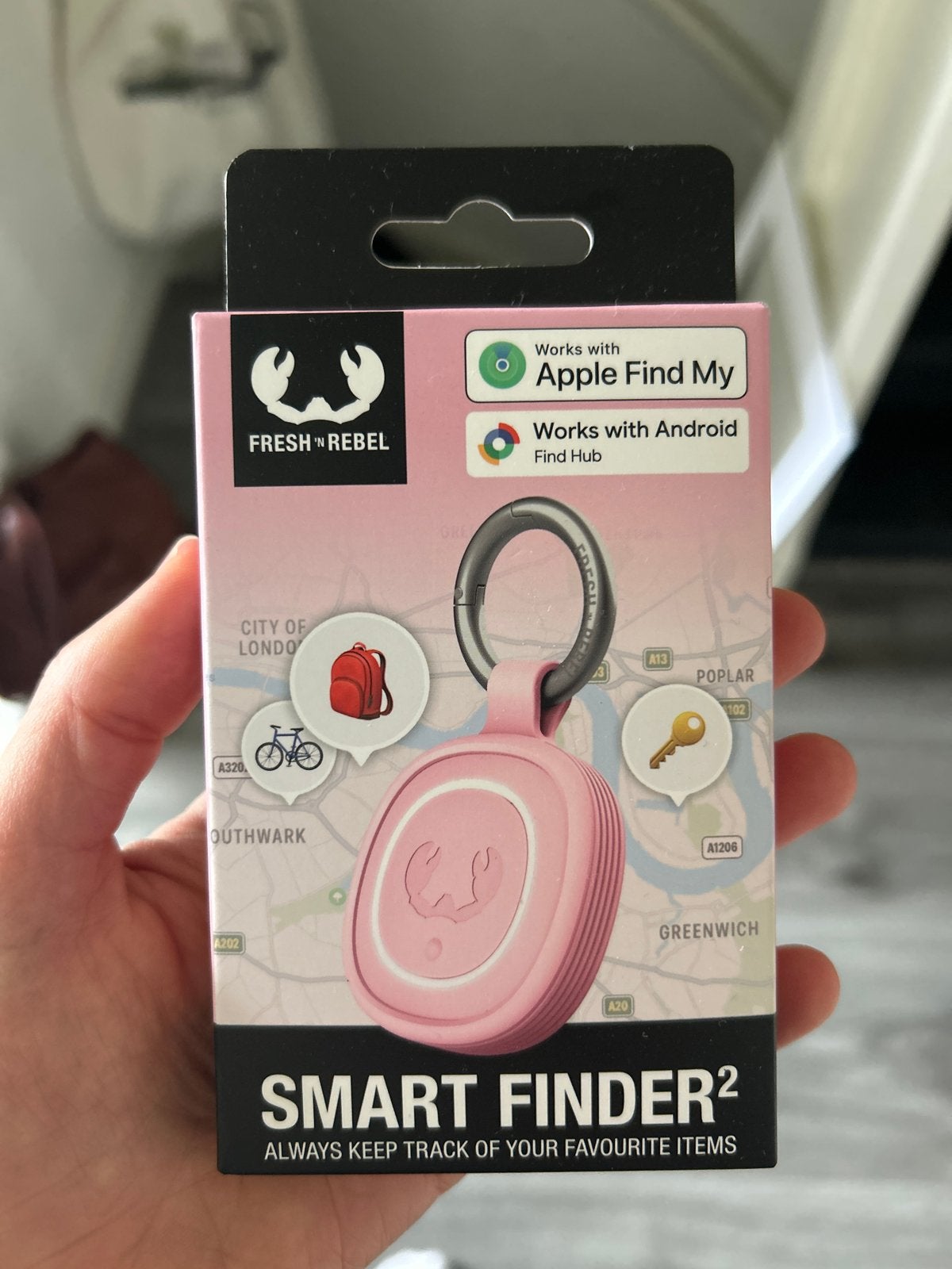 Fresh 'n Rebel Smart Finder 2 - Roze Item Tracker, Ophalen of Verzenden, Nieuw