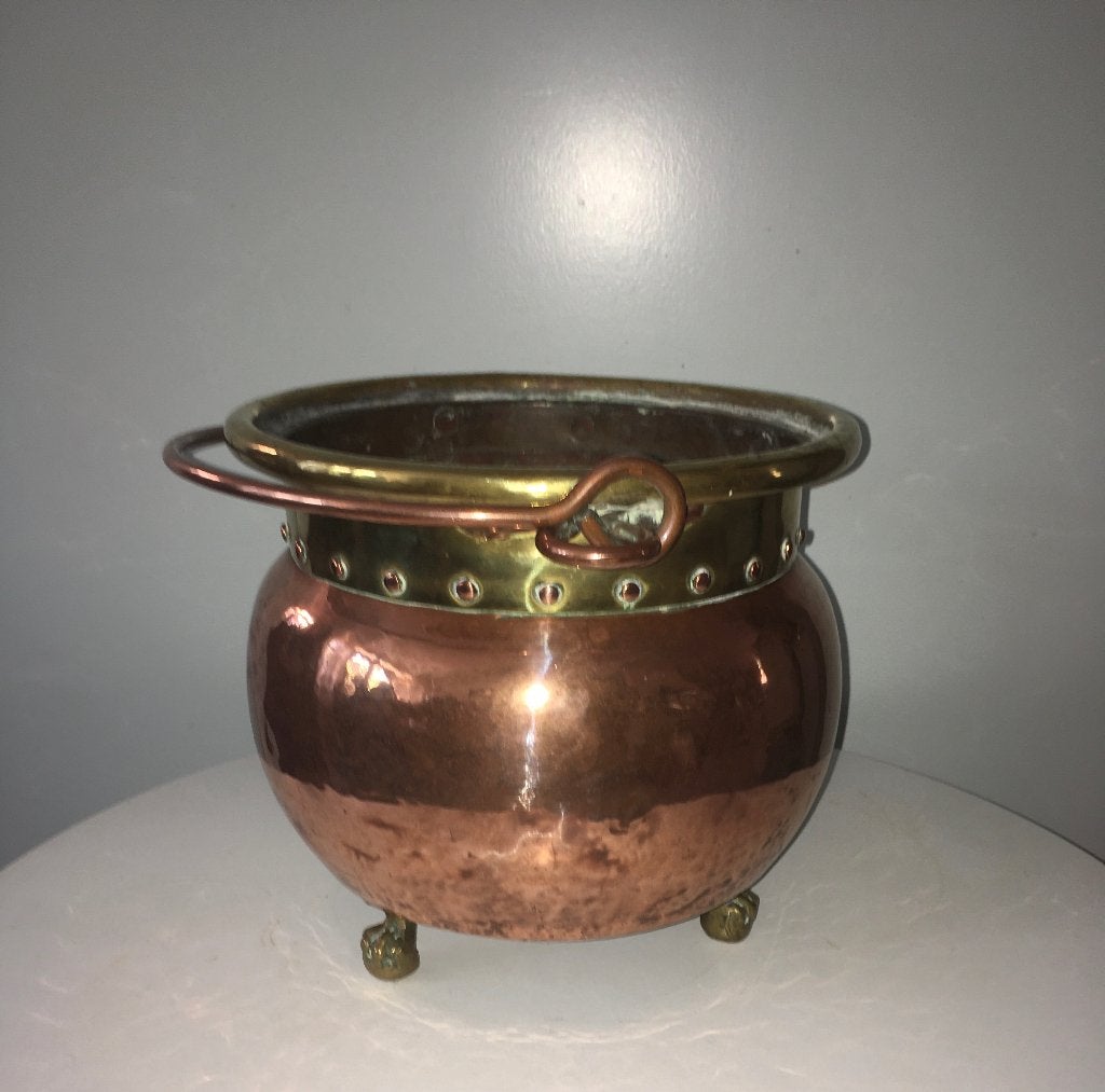 Koperen bloempot/ketel, Antiek en Kunst, Antiek | Koper en Brons, Ophalen of Verzenden, Koper