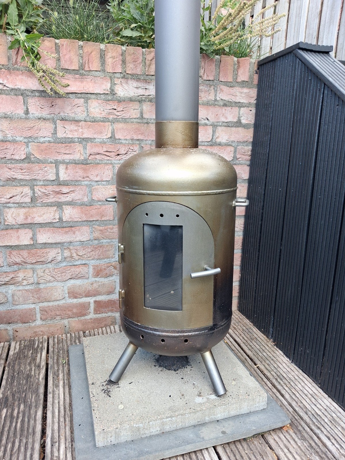 Buitenkachel, Tuin en Terras, Ophalen, Gebruikt