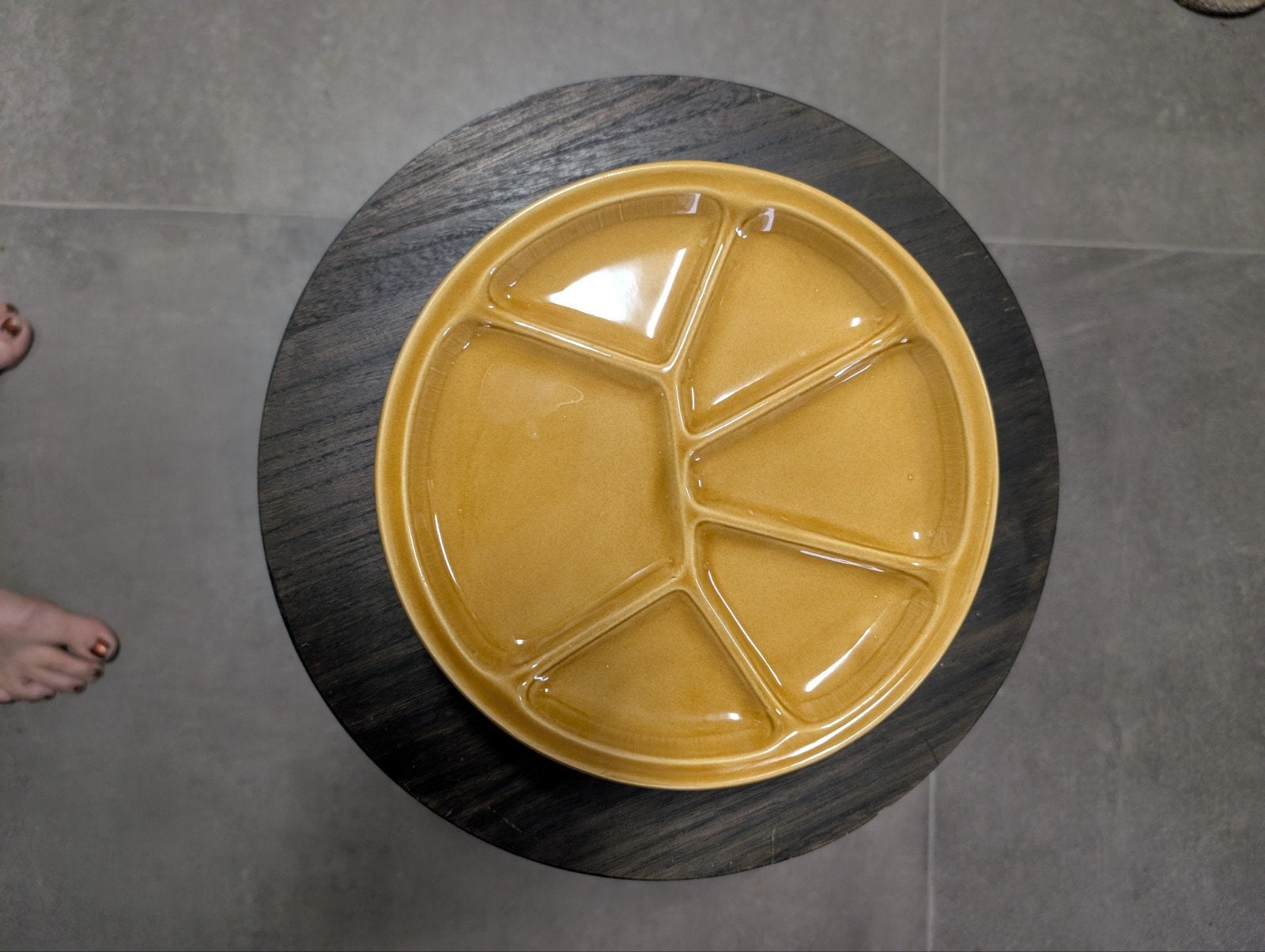 Set van 7 Gien France aardewerk fondue gourmet borden, Ophalen of Verzenden