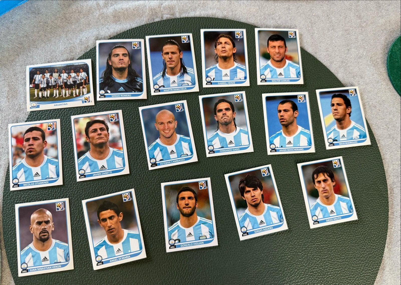 WK 2010 Panini Stickers Argentinië (15 stuks), Ophalen of Verzenden, Zo goed als nieuw, Buitenlandse clubs, Poster, Plaatje of Sticker