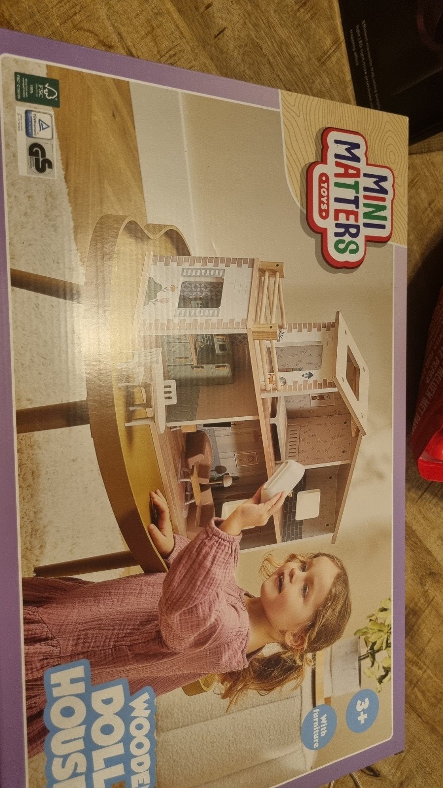 Houten poppenhuis, Kinderen en Baby's, Speelgoed | Poppenhuizen, Ophalen, Nieuw, Poppenhuis