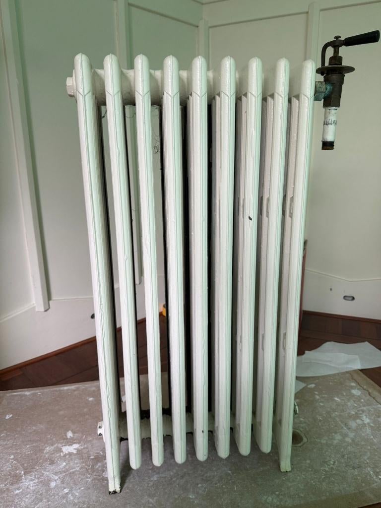 Antieke gietijzeren radiator, Ophalen, Gebruikt, Radiator, Minder dan 60 cm