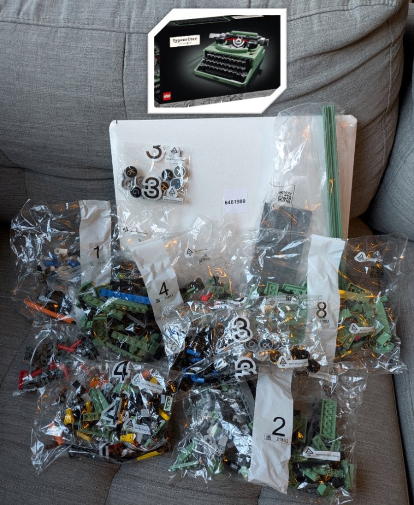 LEGO 21327 Typewriter – zakjes onderdelen – MOC - Sand Green, Ophalen, Lego, Nieuw, Ideas