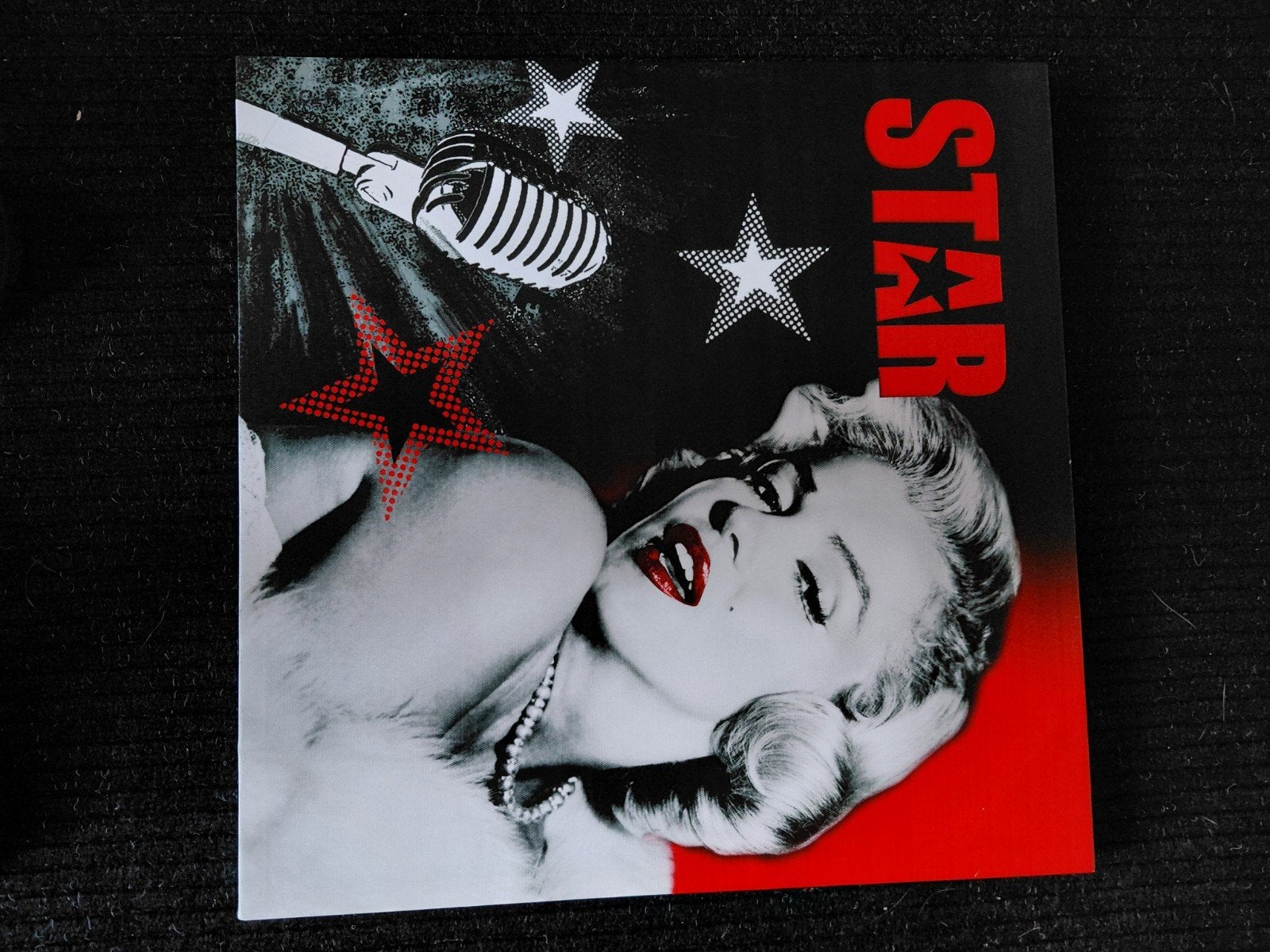 Marilyn Monroe 'STAR' Pop Art Schilderij, Antiek en Kunst, Ophangklaar, Ophalen of Verzenden, Print, Overige materialen