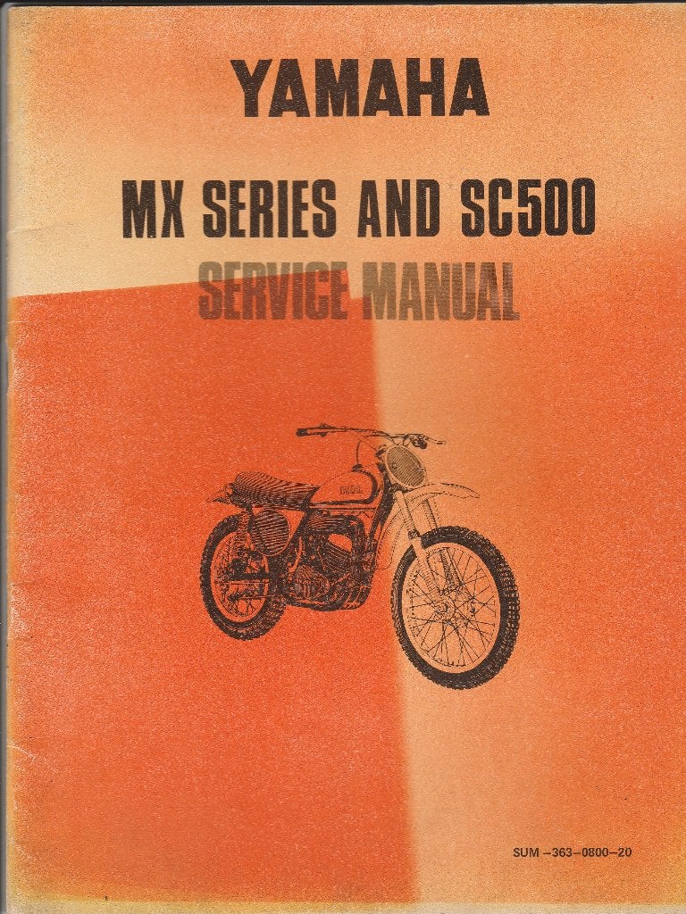 Yamaha MX series + SC500 service manual (3897z), Verzenden, Yamaha