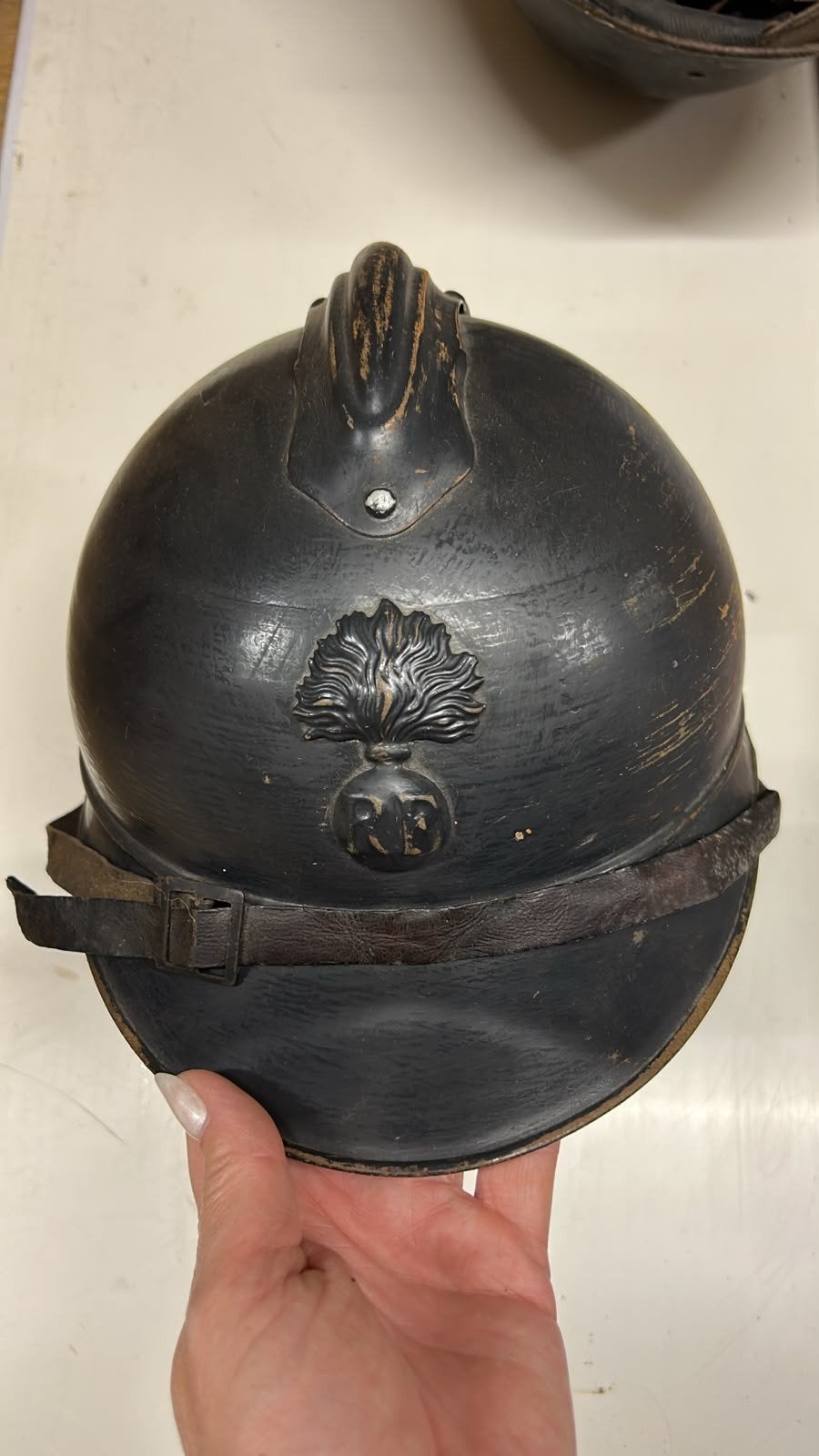 Franse Adrian 1915 WW1 WO1 helm, zie ook mijn andere helmen, Verzamelen, Ophalen of Verzenden