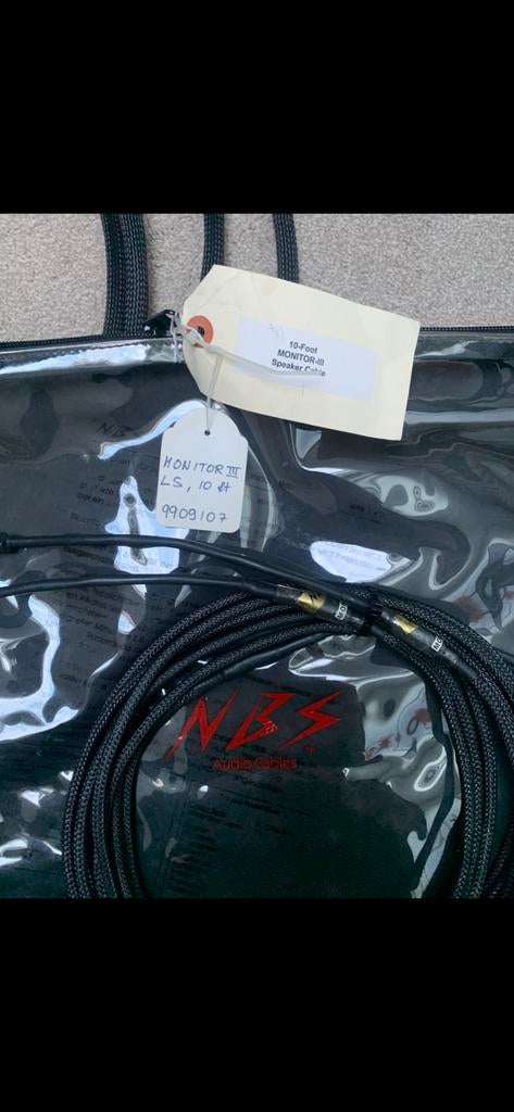 NBS Monitor 3 Reference Luidsprekerkabel, Ophalen of Verzenden, Zo goed als nieuw, 2 tot 5 meter, Luidsprekerkabel