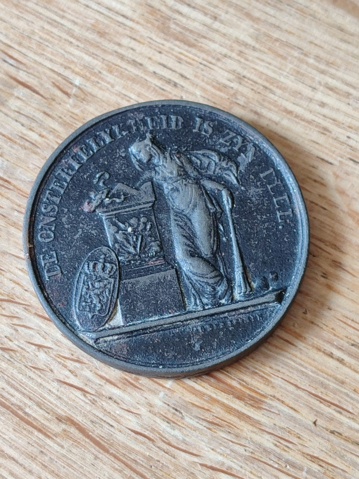 Antieke penning 1830, Ophalen of Verzenden, Overige materialen
