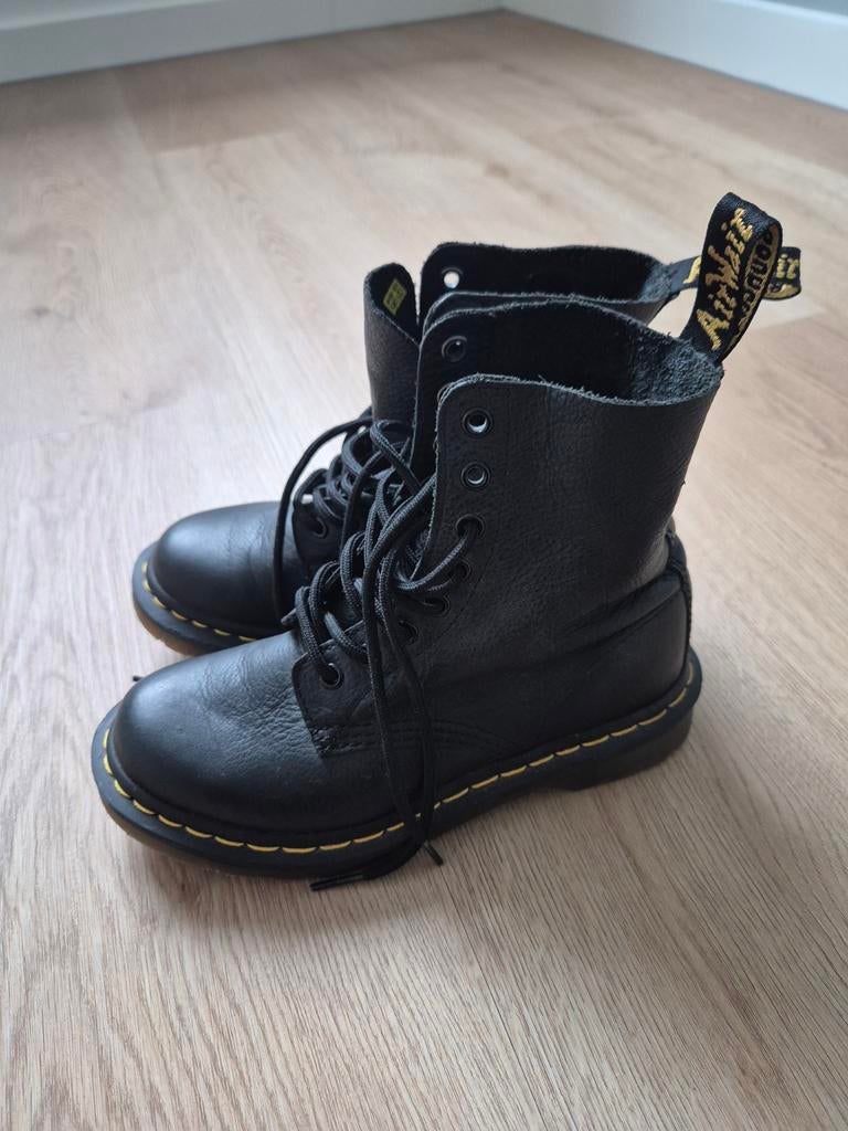 Dr. Martens Maat 36 1460 Pascal Virginia Leer Zwart Laarzen, Ophalen, Zwart, Lage of Enkellaarzen, Dr. Martens