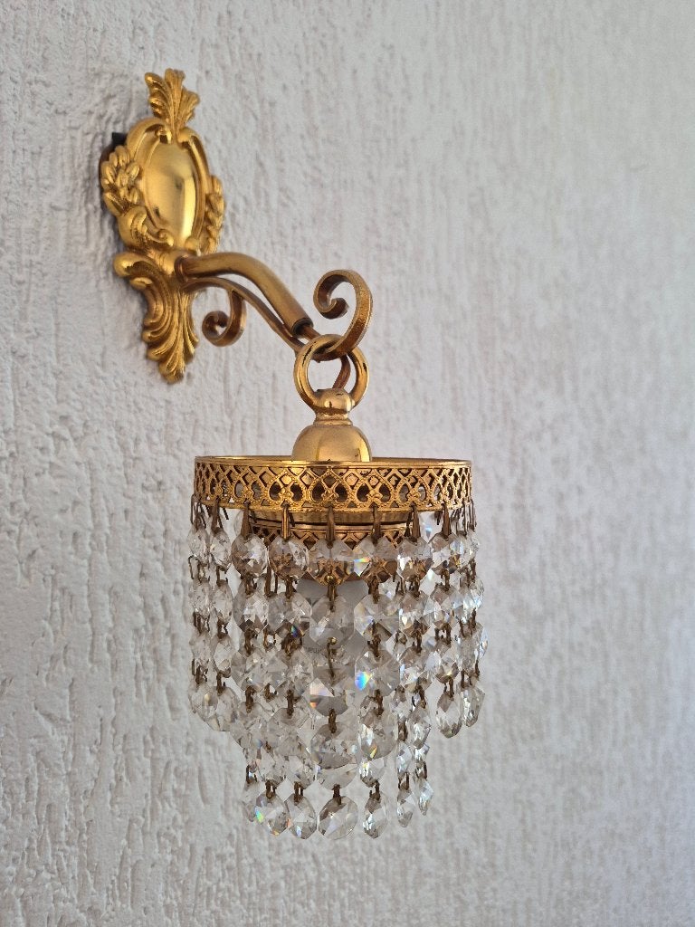 Kristal wandlampjes, E14 (klein), Nieuw, Ophalen of Verzenden, Glas