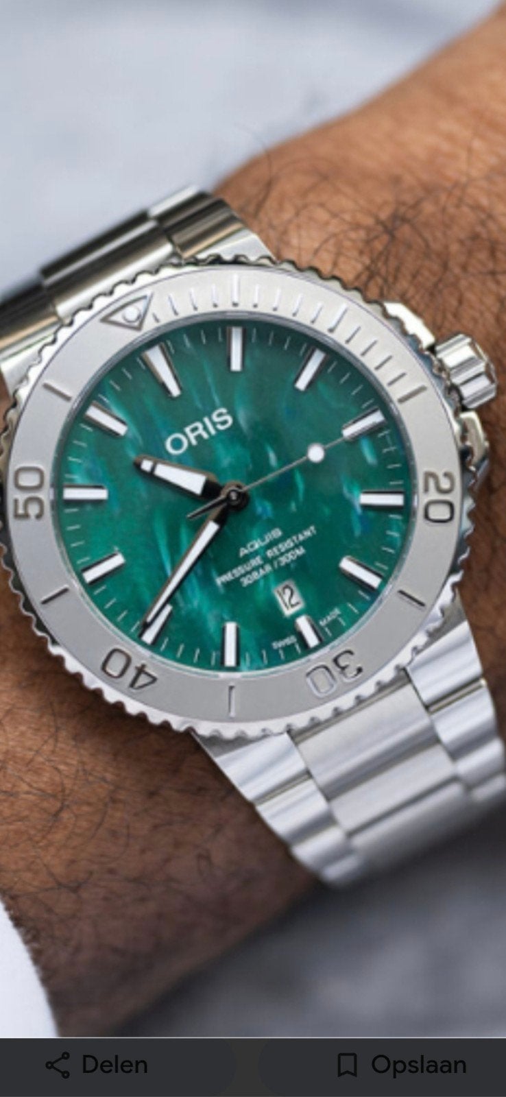ORIS AQUIS  X-BRACENET 43MM AUTOMATIC, Sieraden, Tassen en Uiterlijk, Horloges | Heren, Zo goed als nieuw, Polshorloge, Overige merken