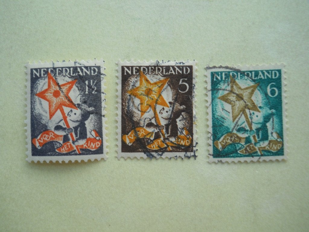 Nederland 1933 Kinderzegels Nvph.261-263 gestempeld, Ophalen of Verzenden, T/m 1940, Gestempeld