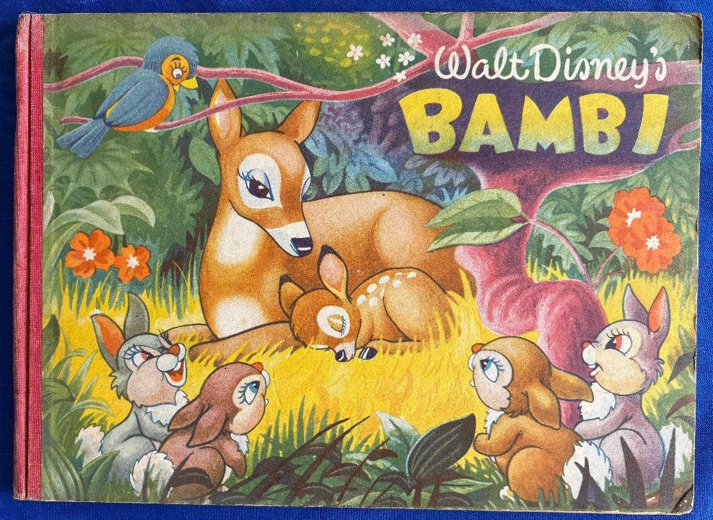 Bambi plaatjesalbum (uitg. Margriet 1952), Ophalen of Verzenden, Bambi of Dumbo, Gebruikt, Overige typen