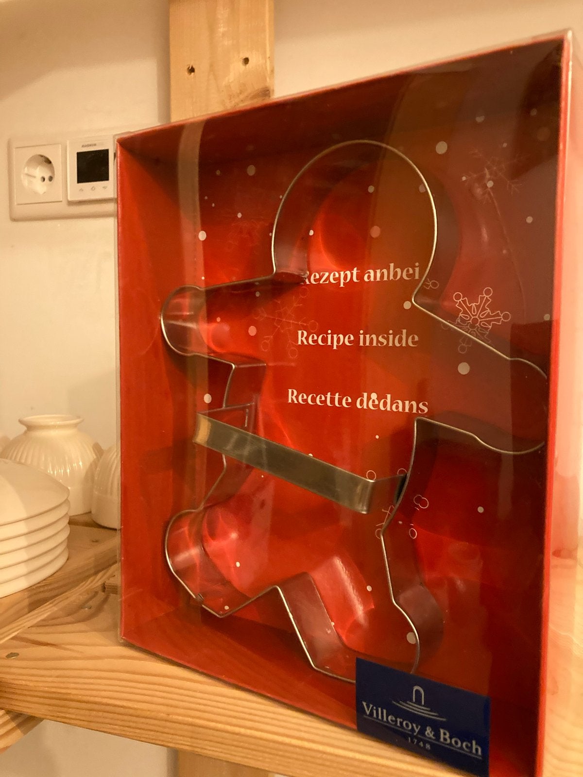 Villeroy & Boch gingerbread man koekjesvorm + recept, Overige typen, Ophalen of Verzenden, Metaal, Nieuw