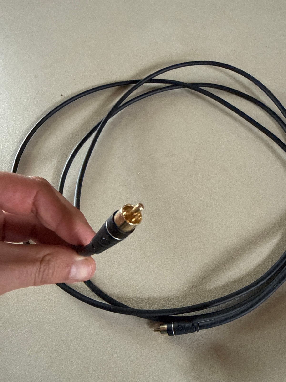 Oehlbach Excellence Subwoofer Cinch-kabel - 3m Zwart, Ophalen of Verzenden, Zo goed als nieuw, 2 tot 5 meter, Interlink-kabel