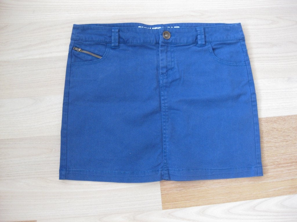 Blauwe minirok van spijkerstof, Sutherland, maat S, Sutherland, Zo goed als nieuw, Maat 36 (S), Boven de knie