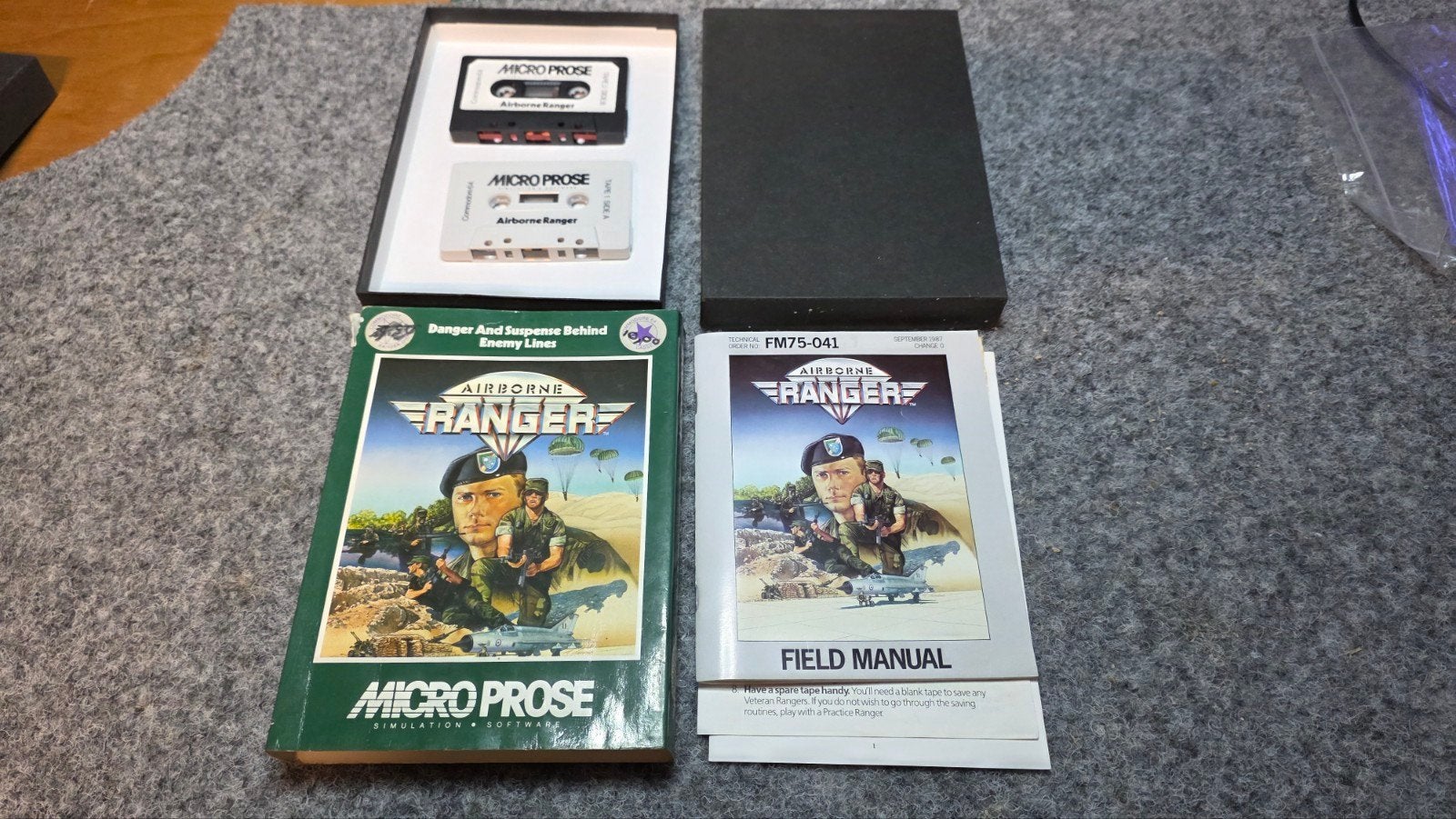 Commodore 64 Airborne Ranger spel Micro Prose, Ophalen