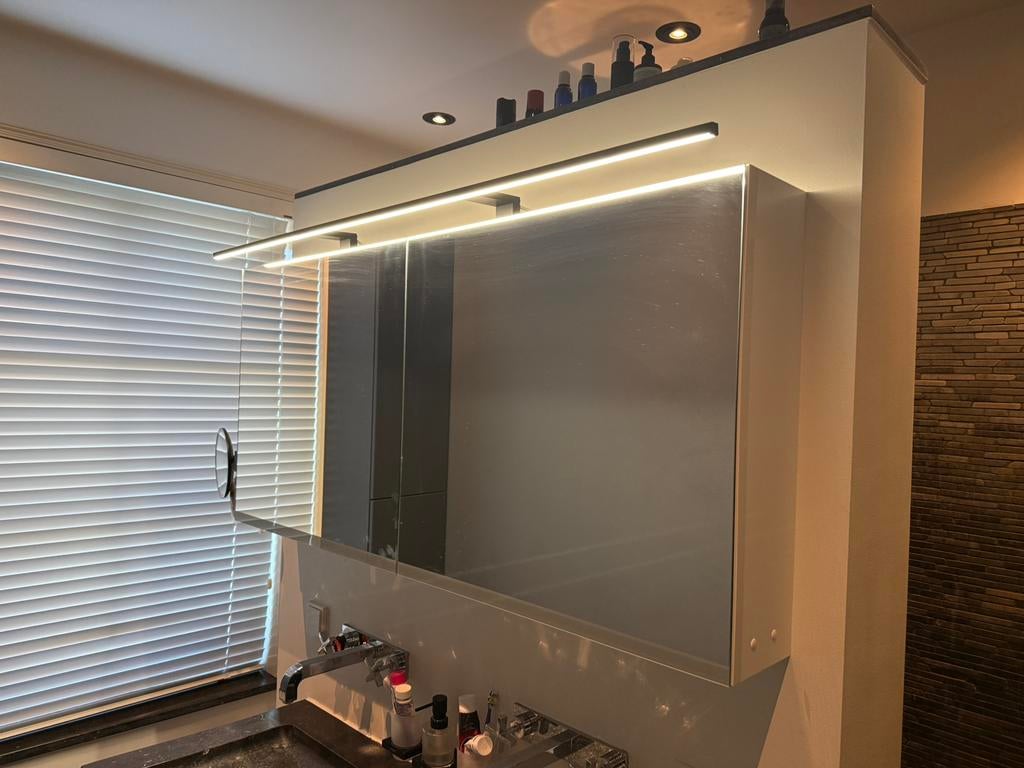 Badkamer spiegelkast, Ophalen, Spiegelkast, 50 tot 100 cm, Zo goed als nieuw