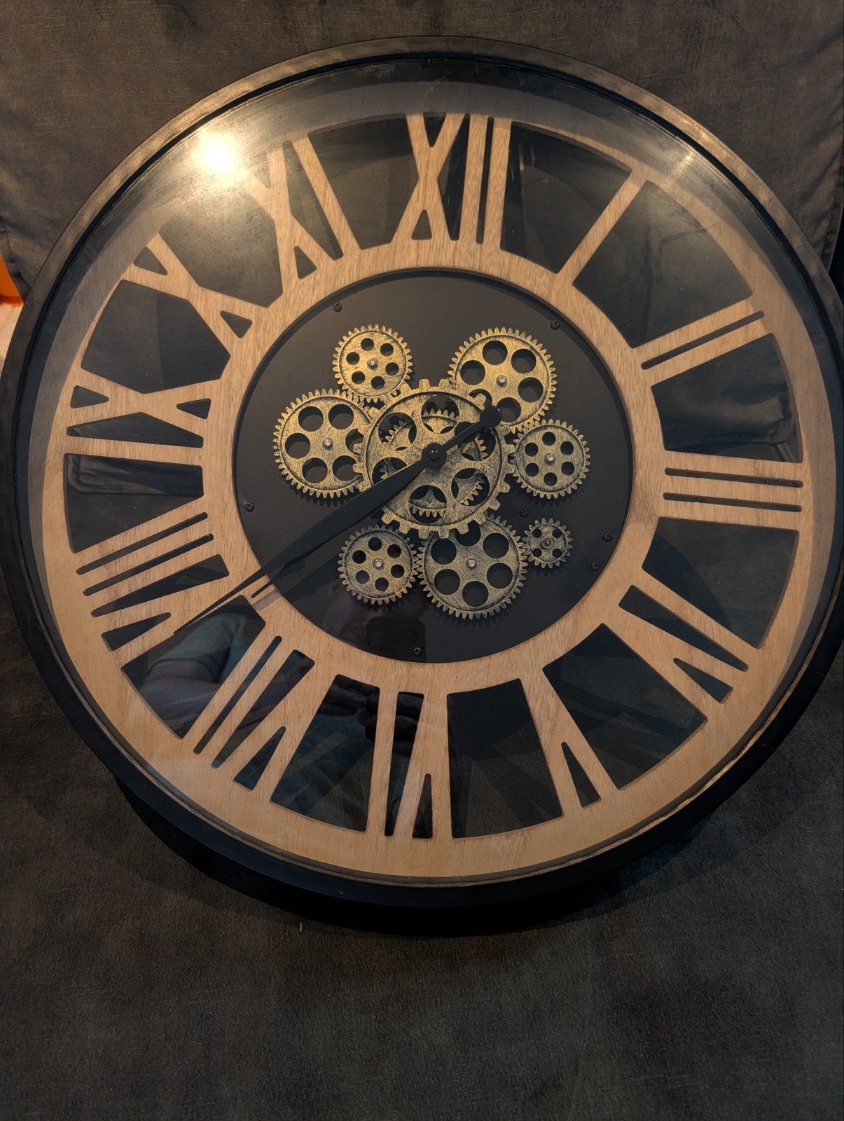 Wandklok/muur klok - Dia 57 cm -, Huis en Inrichting, Ophalen, Vintage, Analoog, Werkt op batterijen