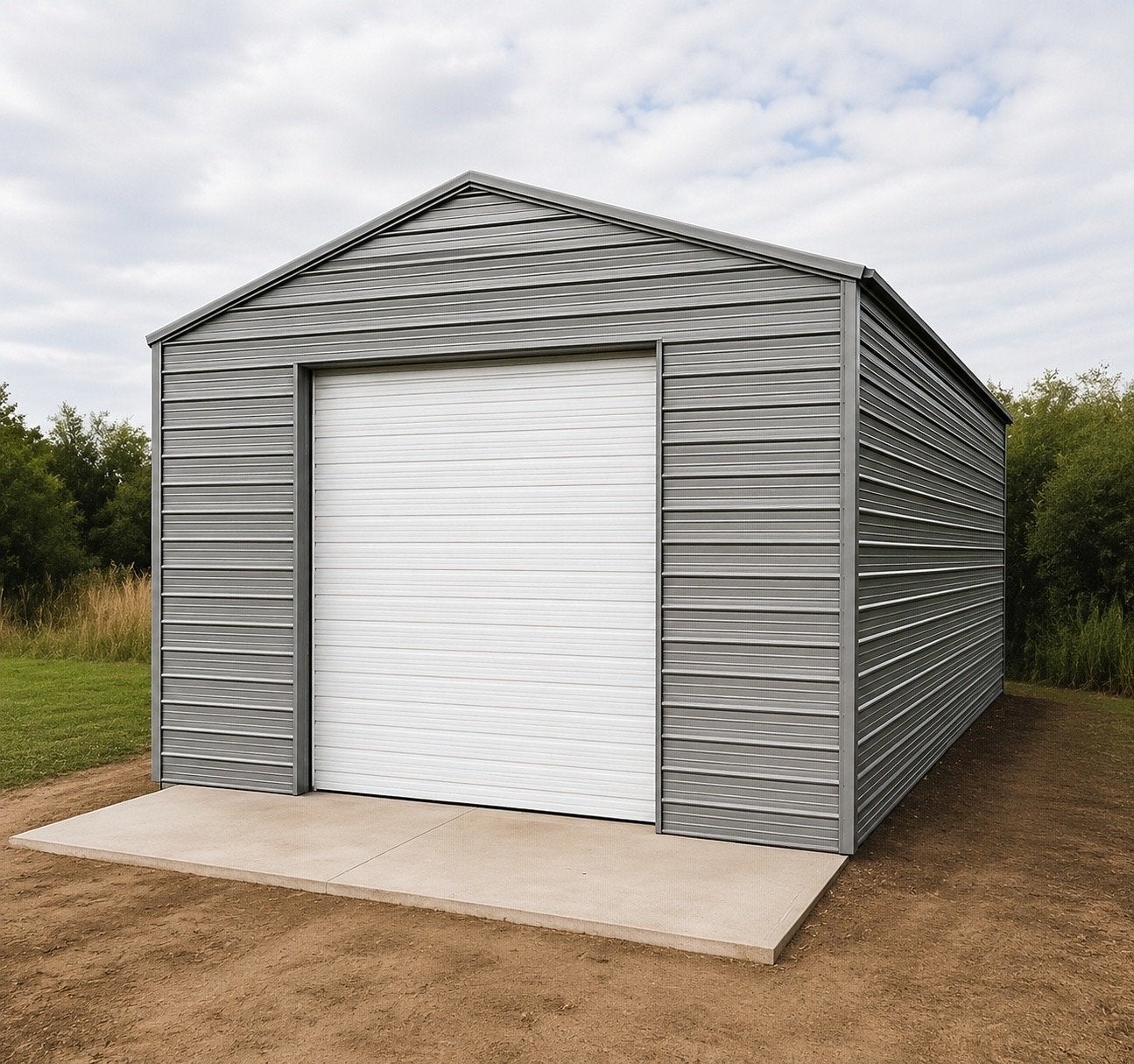Metalen Garage/Berging met Roldeur en Loopdeur, Ophalen of Verzenden, Nieuw, Metaal, Overige typen