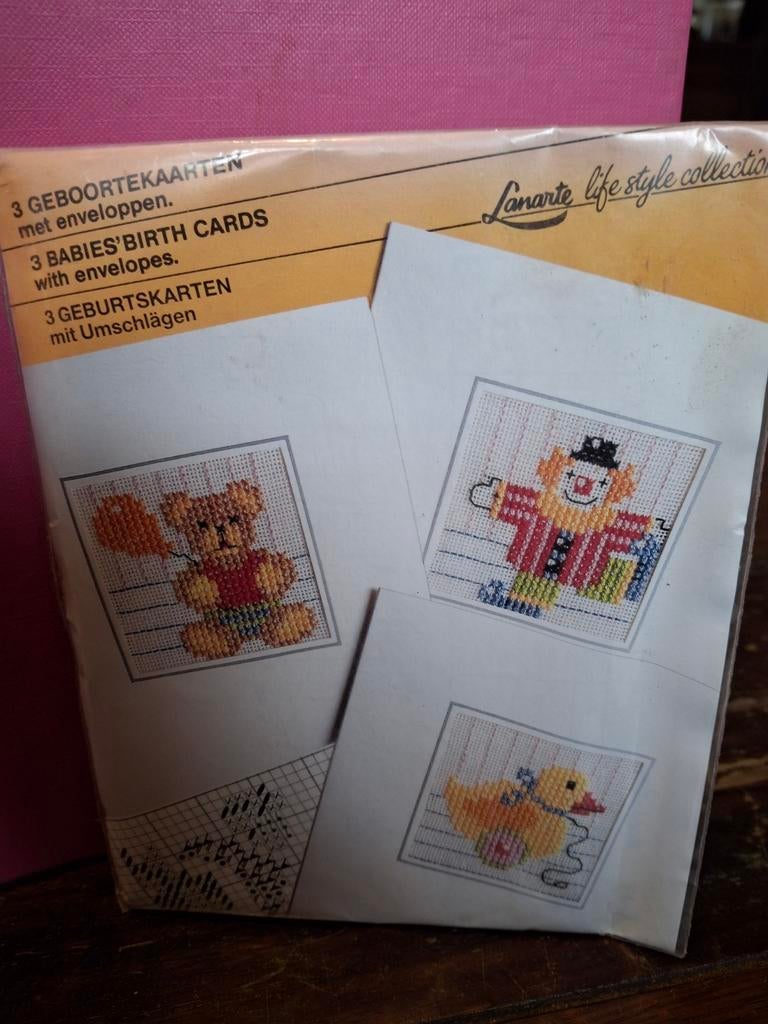 Borduurkaart  geboorte, Ophalen of Verzenden, Nieuw, Borduurpakket
