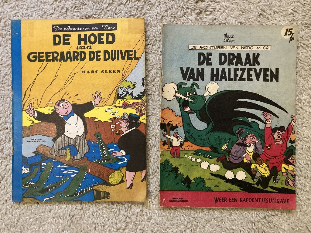 2x NERO - 1e reeks (Het Volk) - Nrs. 1 + 31 - Jaren 60, Meerdere stripboeken, Ophalen of Verzenden, Gelezen