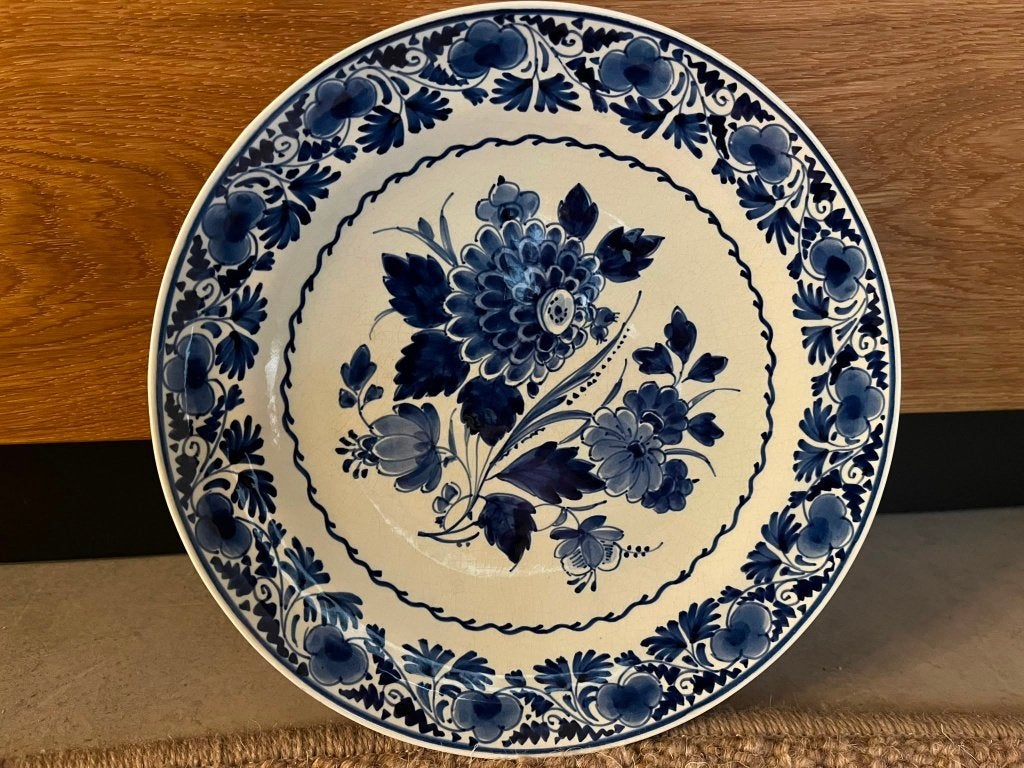 Delfts Blauw antiek sierbord uit 1928, Ophalen of Verzenden