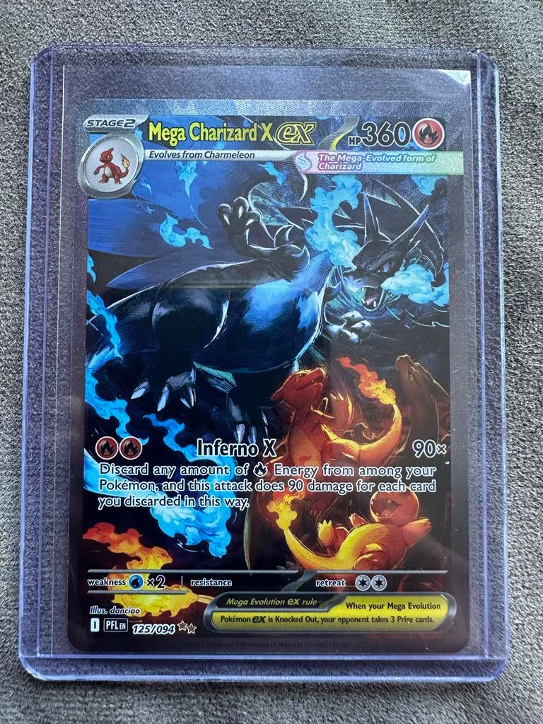 Mega Charizard X EX Pokémon Kaart 125/094, Ophalen, Nieuw, Losse kaart