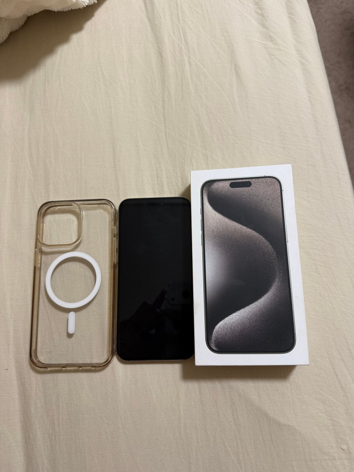 iPhone 15 Pro Max 256GB - 92% batterij - Met doos, IPhone 15 Pro Max, Zo goed als nieuw, Zonder simlock, Grijs