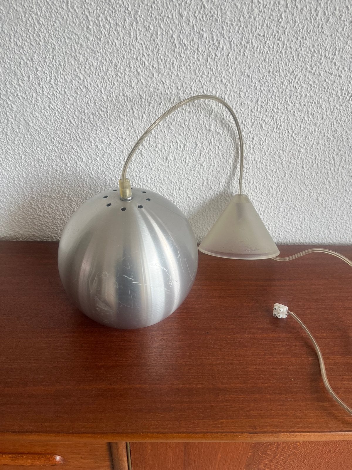 Vintage Hala Bollamp, Gebruikt, Vintage, Ophalen of Verzenden, Stof