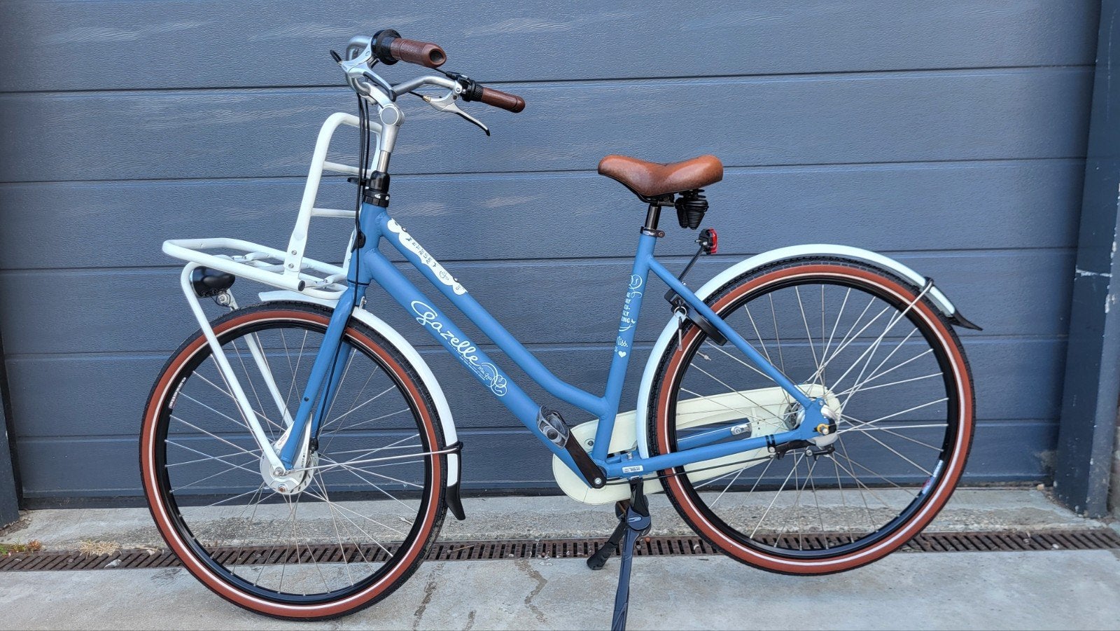 Mooie Gazelle Miss Grace stadsfiets, 3 versnellingen, Ophalen, Versnellingen, Gazelle, Trommelrem
