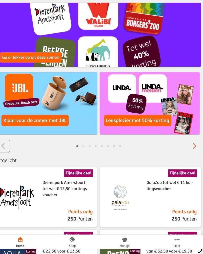 Gratis ING Rentepunten, Tickets en Kaartjes, Kortingen en Cadeaubonnen, Eén persoon, Kortingsbon, Overige typen