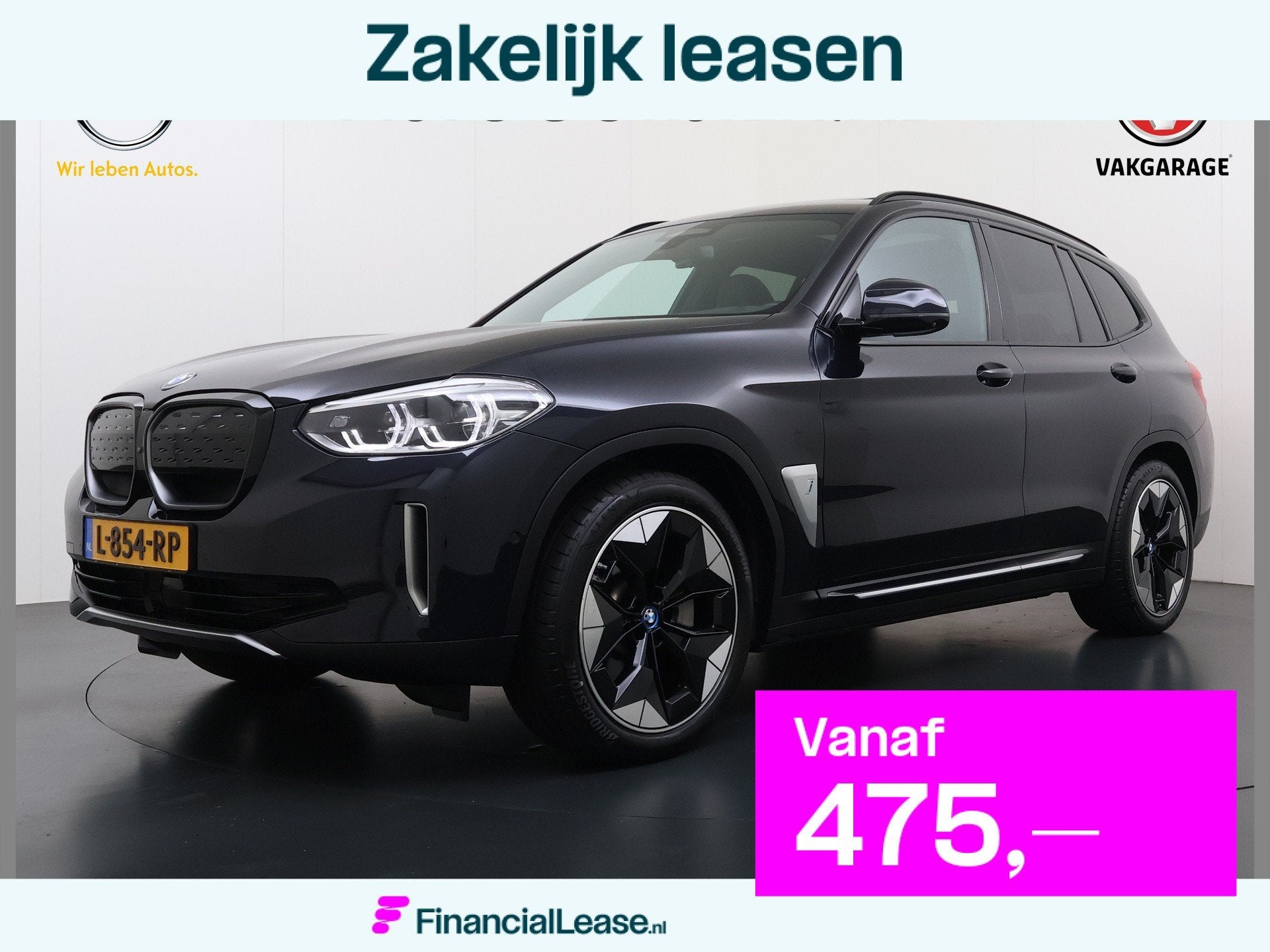 BMW iX3 High Executive 80kWh SOH 96% Panoramadak Sportstoele, Automaat, Achterwielaandrijving, Gebruikt, 750 kg
