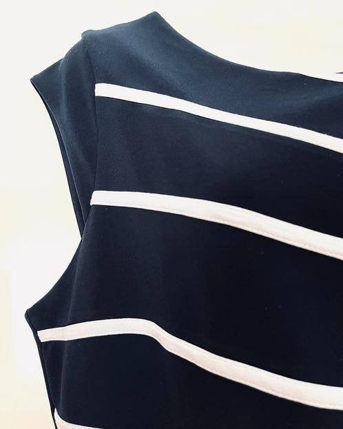 Joseph Ribkoff jurk met strepen maat 44 [DMv], Blauw, Maat 42/44 (L), Ophalen of Verzenden, Zo goed als nieuw
