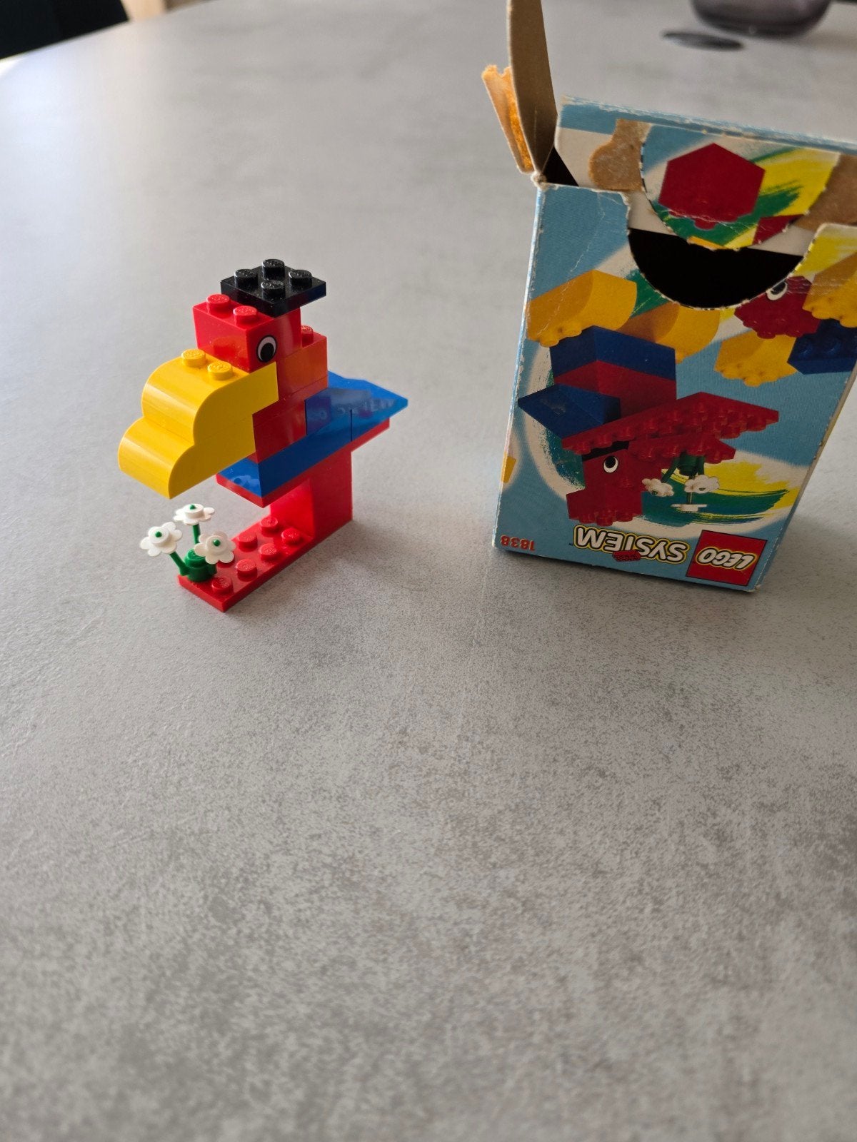 Lego System 1838 Freestyle Papegaai met doos, Compleet, Overige thema's, Lego, Ophalen of Verzenden